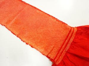 正絹　振袖用　絞り　帯揚げ